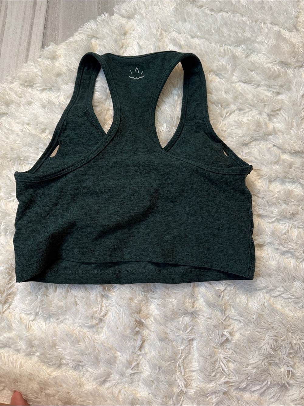 Beyond Yoga Dark Forest Green V‑Neck Racerback Sports Bra - Picture 5 of 5